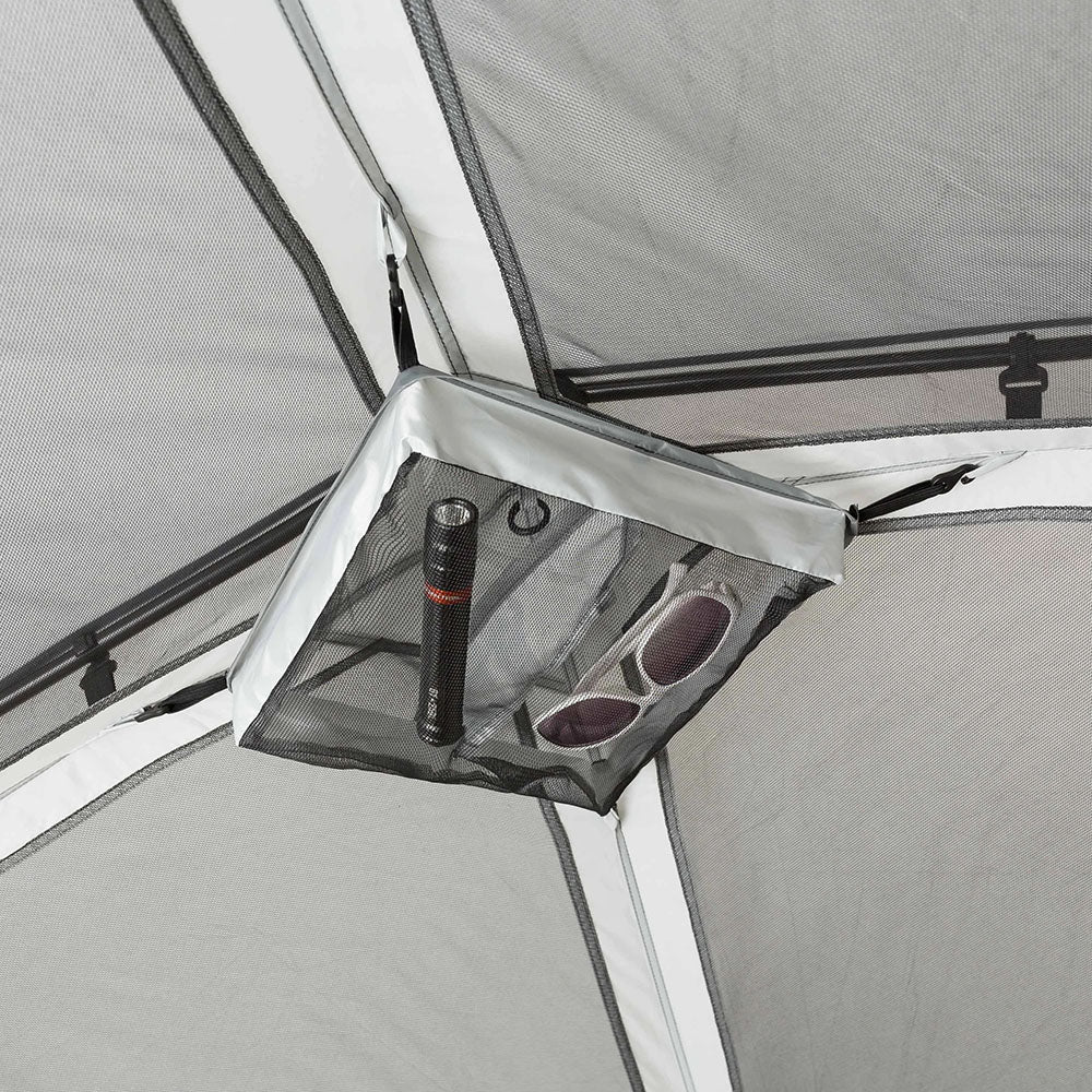 6-Person Tent Outdoor Waterproof Camping Cabin Tent with LED Light - atozdepot23