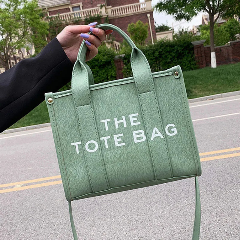 Women's Tote Bag, Trendy PU Leather Handbag, Top Handle Satchel Purse, Casual Crossbody Bag