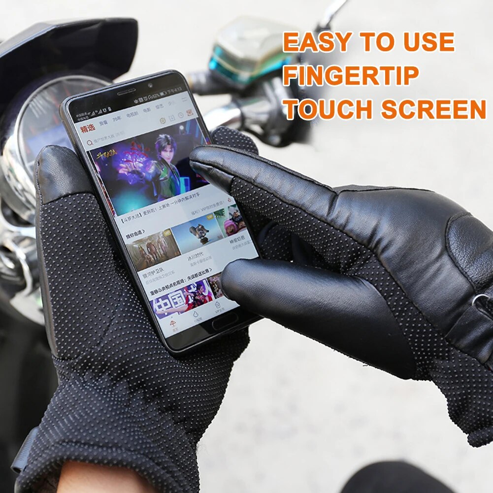 USB Warm Hand Heating Gloves Touch Screen USB Electric Heating Gloves Windproof Constant Temperature for Indoor Home Outdoor