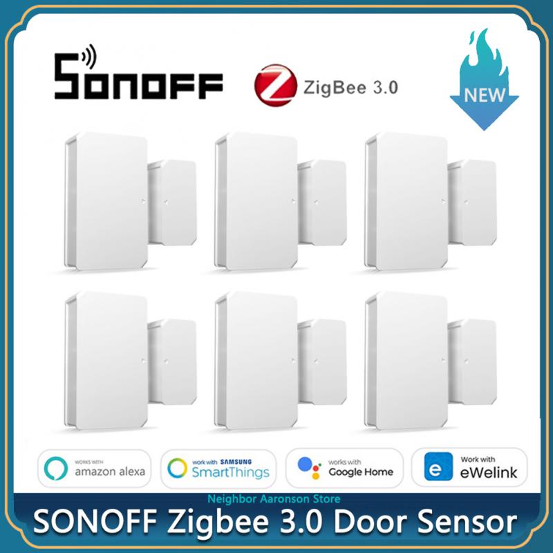 SONOFF Zigbee 3.0 Door Sensor Security Alarm Work With Alexa Google Home - atozdepot23