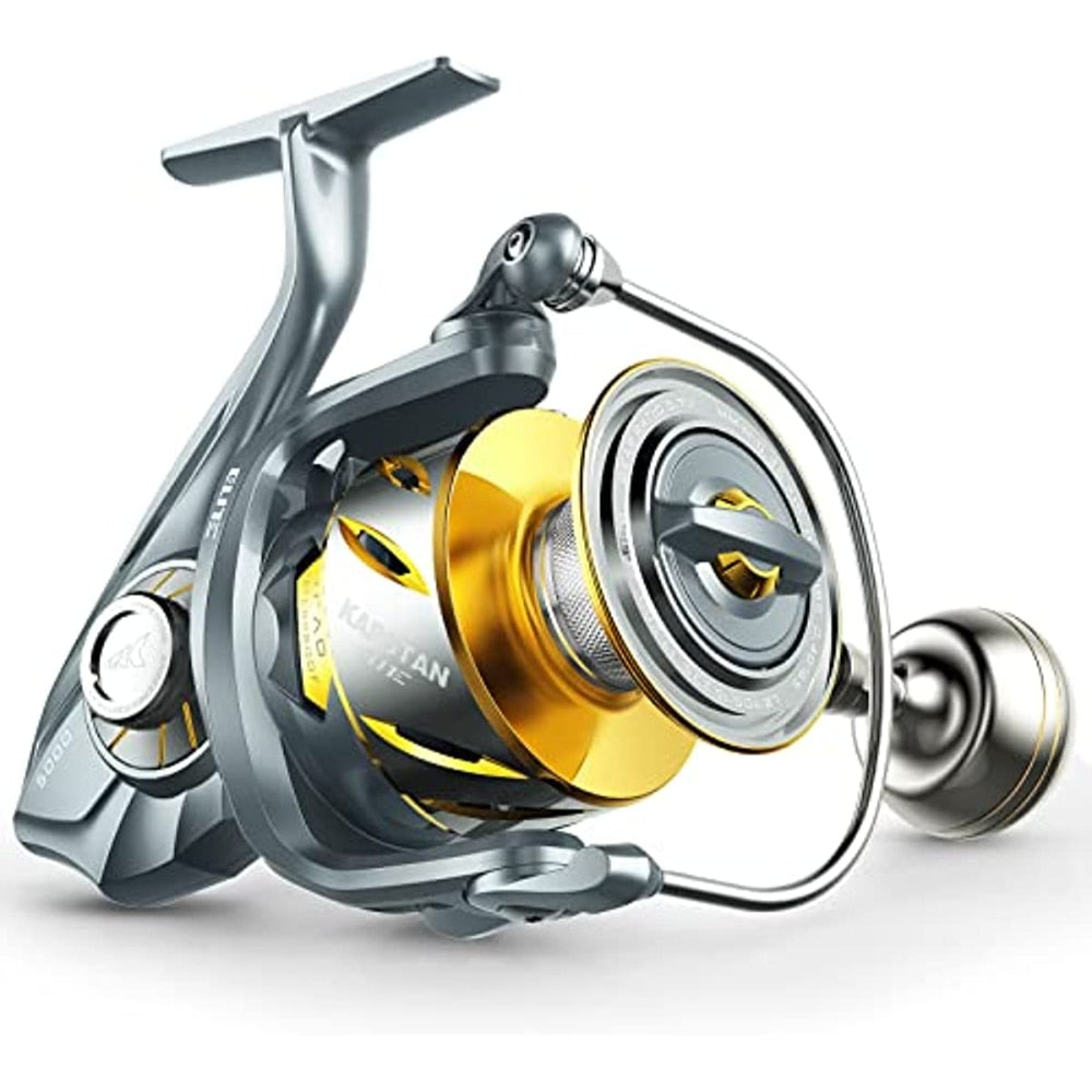 KastKing Kapstan Elite Saltwater Spinning Reel - IPX6 100% Waterproof , 6+1+1 Corrosion-Resistance Bearing System. - atozdepot23