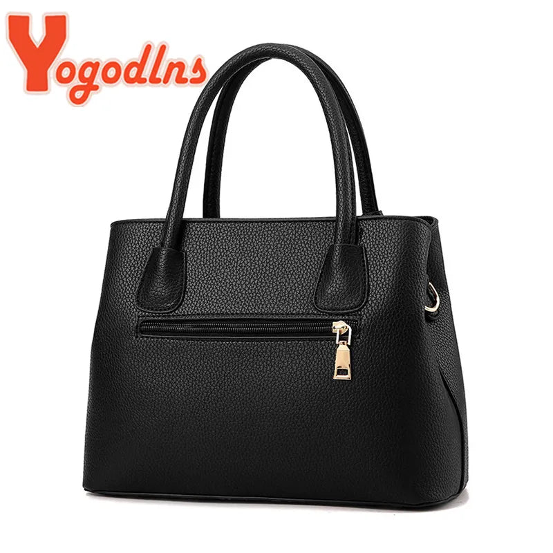 Women's Yogodlns Famous Designer Brand Bag Leather Handbags New Luxury Ladies Hand Bags Purse Fashion Shoulder Bags