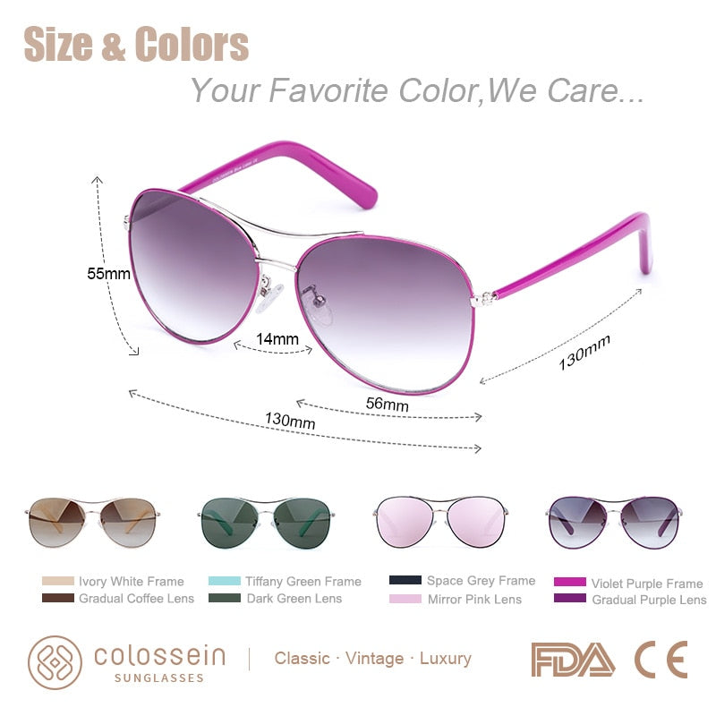 Women's COLOSSEIN Sunglasses - atozdepot23
