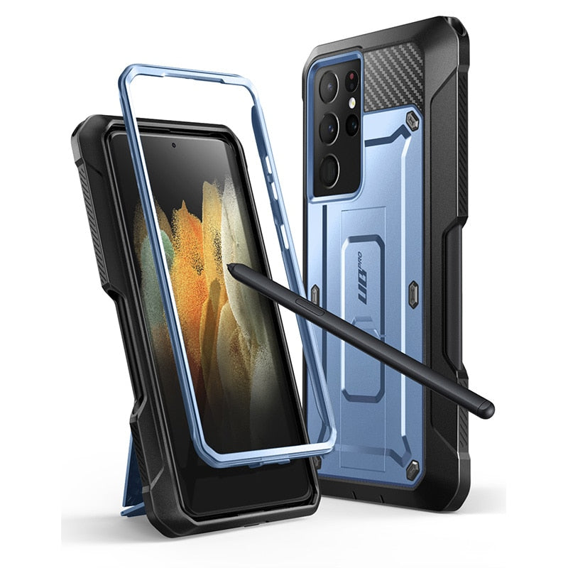 For Samsung Galaxy S21 Ultra 5G Case SUPCASE UB Pro Full-Body Dual Layer Kickstand with S Pen Slot - atozdepot23