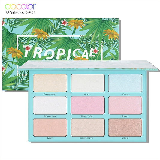 Docolor Tropical Makeup Palette 9 Colors Blush Palette - atozdepot23