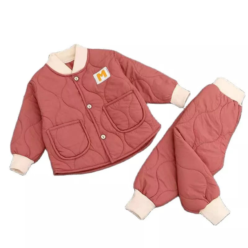 Spring Baby Girls Kids Clothes Autumn Winter Warm Baby Boys Clothes Kids Sport Suit 2pcs Toddler Outfits Newborn Infant Clothing