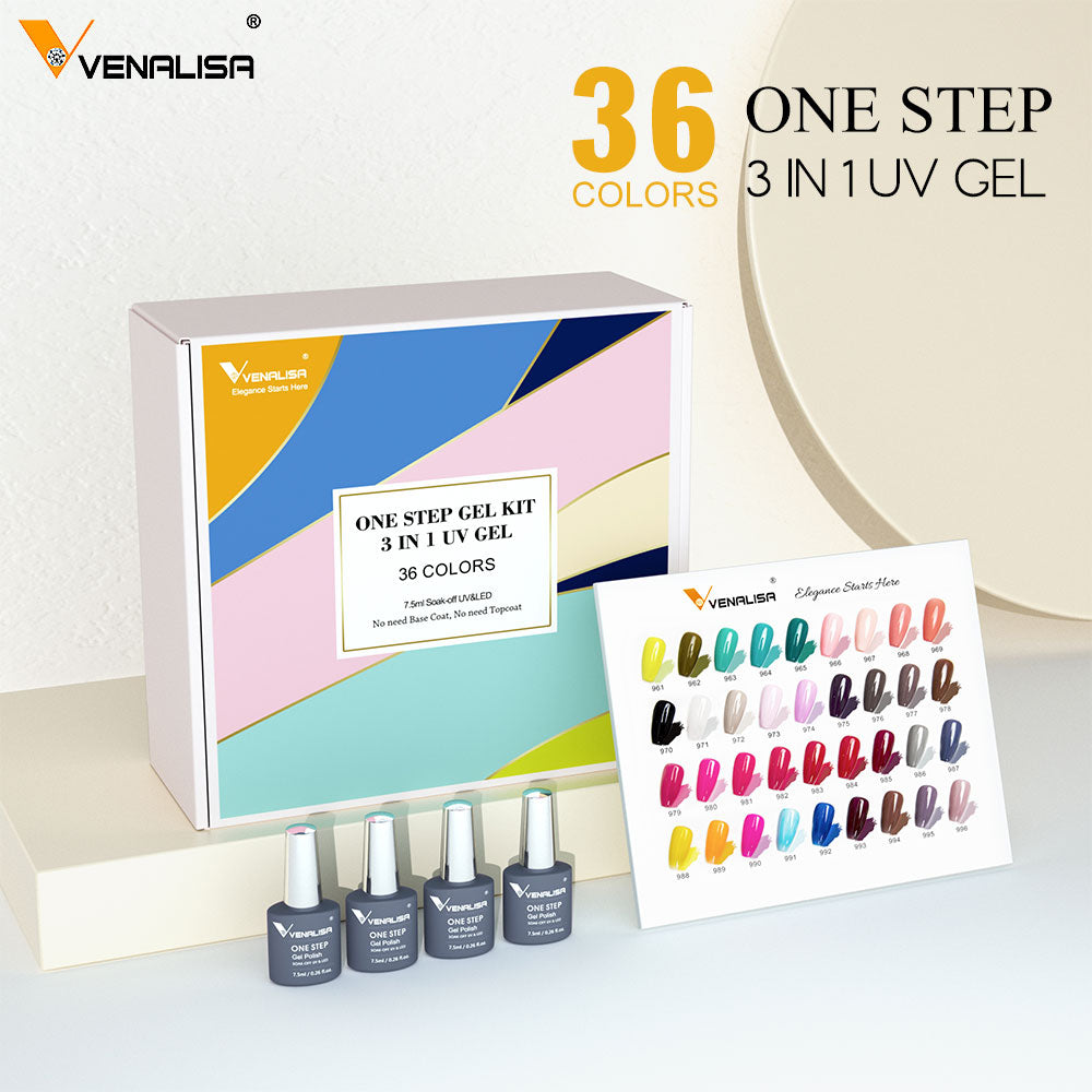 New Fashion Color Venalisa UV LED Nail Gel Polish Kit - atozdepot23