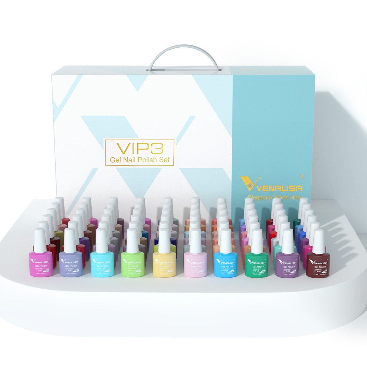 New Fashion Color Venalisa UV LED Nail Gel Polish Kit - atozdepot23