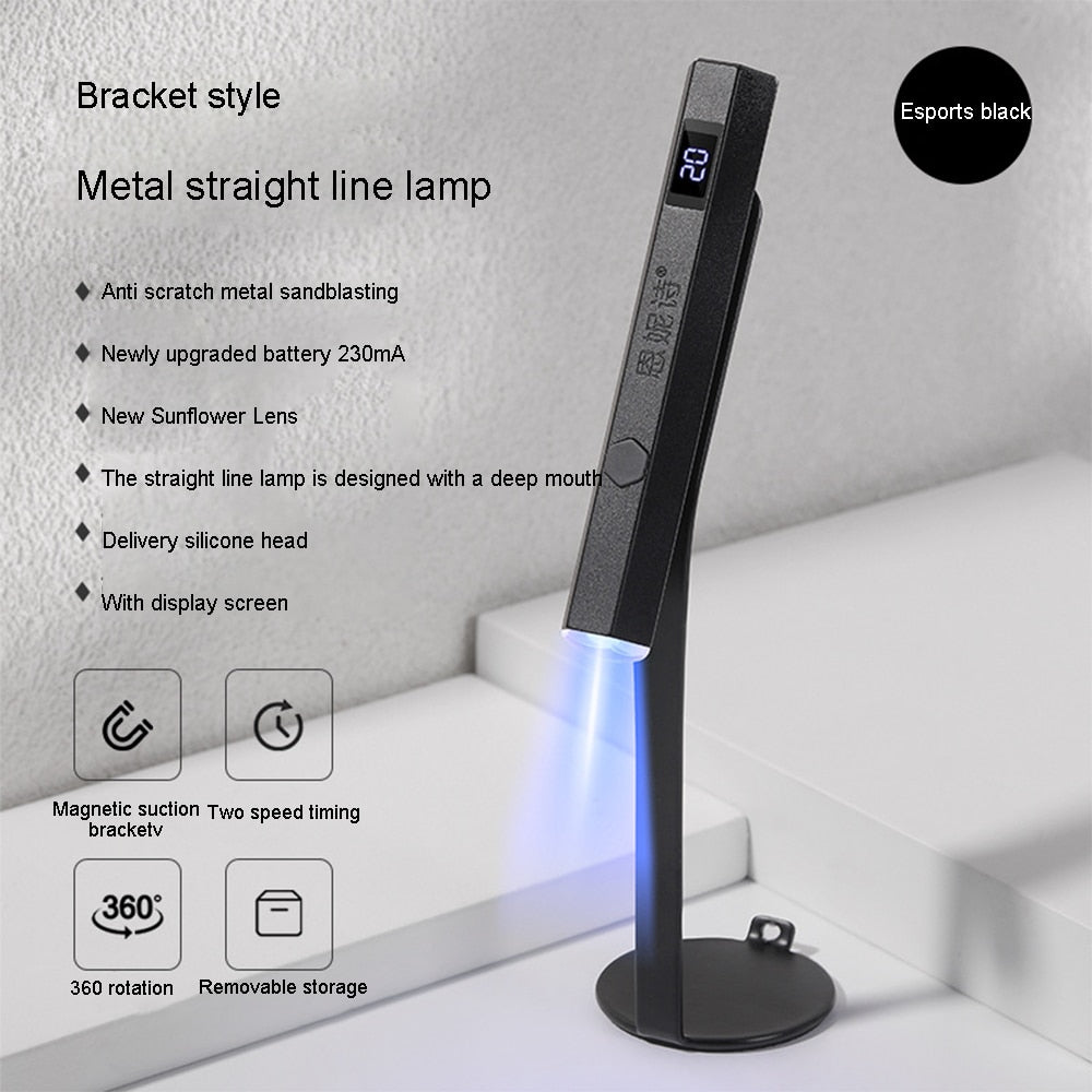 Mini UV Led Nail Lamp Portable Quick Nail Drying Lamp USB Rechargeable - atozdepot23