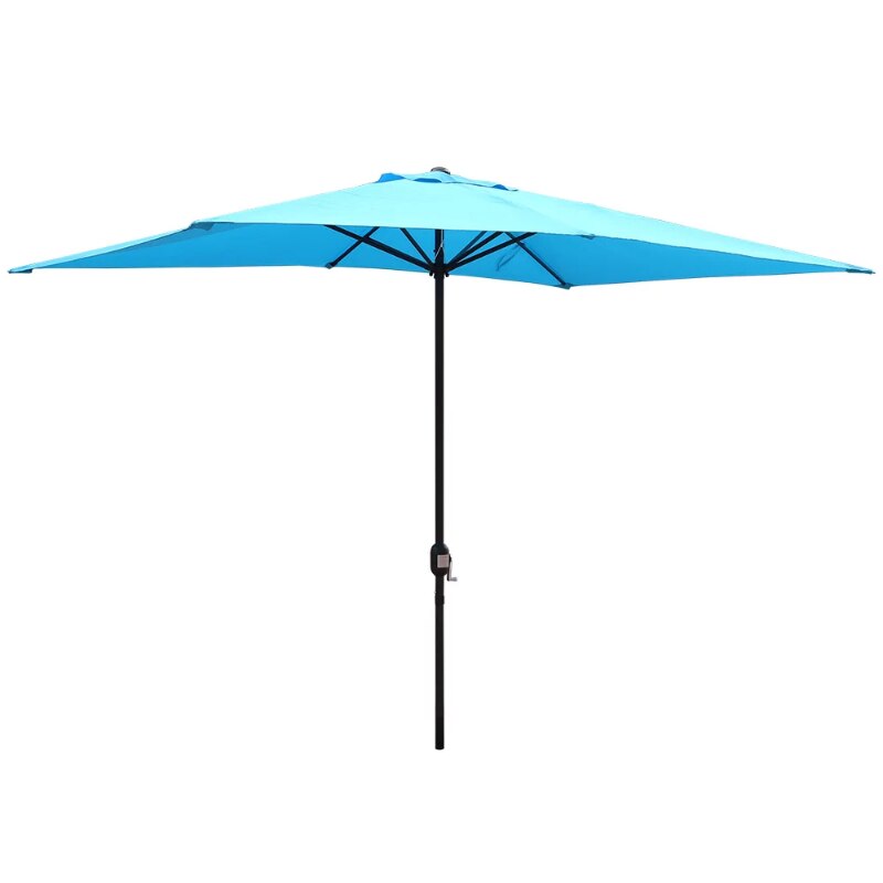 Abble 10X6.5FT Crank Rectangular Patio Umbrella - atozdepot23