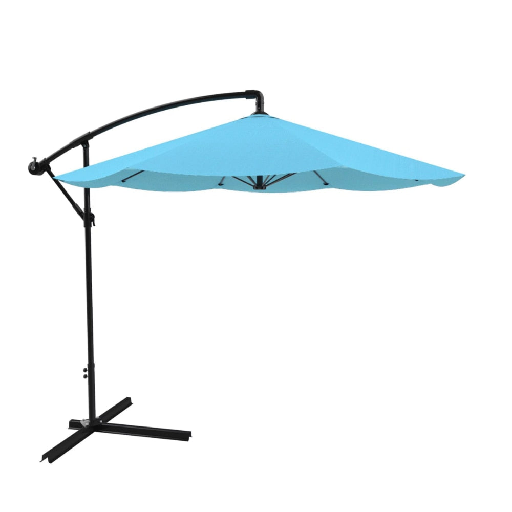 BOUSSAC 10' Cantilever Patio Umbrella with Base - atozdepot23