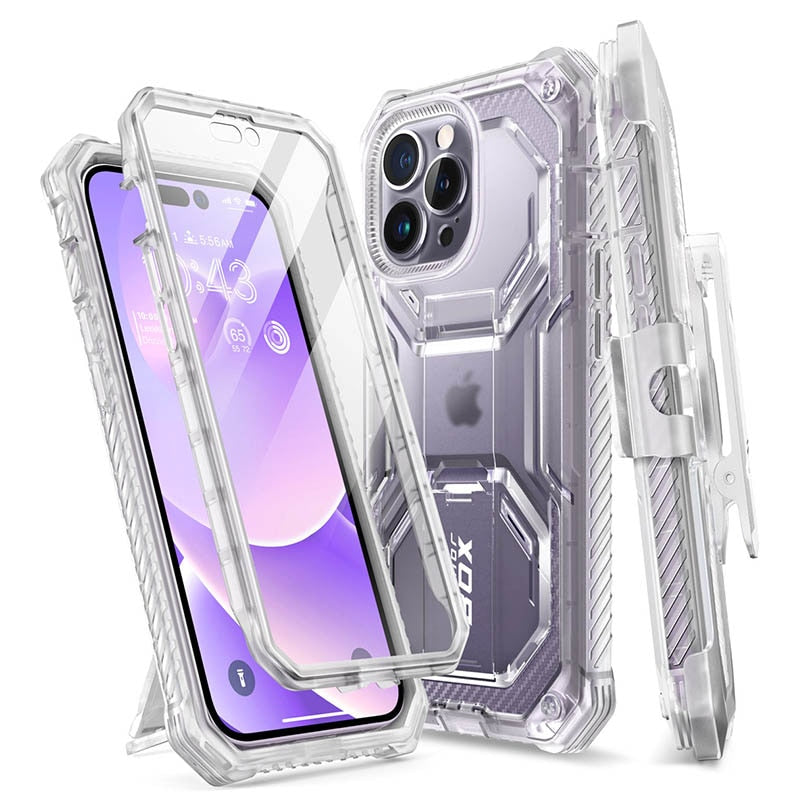 I-BLASON For iPhone 14 Pro Max Case Armorbox Full-Body Dual Layer Rugged Holster Bumper Case with Built-in Screen Protector - atozdepot23