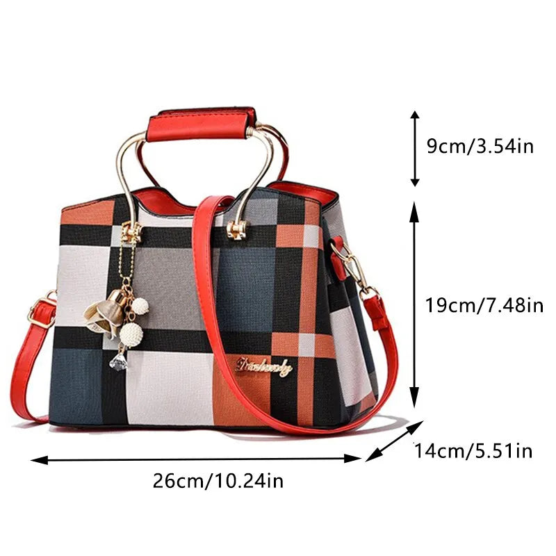 Women Fashion Handbag Crossbody Bags Faux Leather Bag Adjustable Strap Top Handle Bag Large Capacity Shoulder Bags Totes