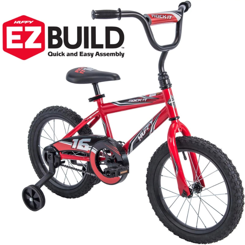 Huffy 16 in. Rock It Boy Kids Bike, Red bicycle - atozdepot23
