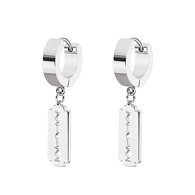 Women's Silver Long Crystal Tassel Dangle Earrings - atozdepot23