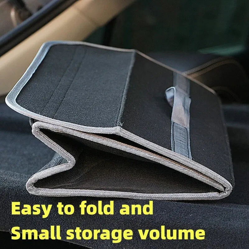 Large Anti Slip Compartment Boot Storage Organizer Tool Car Storage Bag Car Trunk Organizer Soft Felt Storage Box Accessories