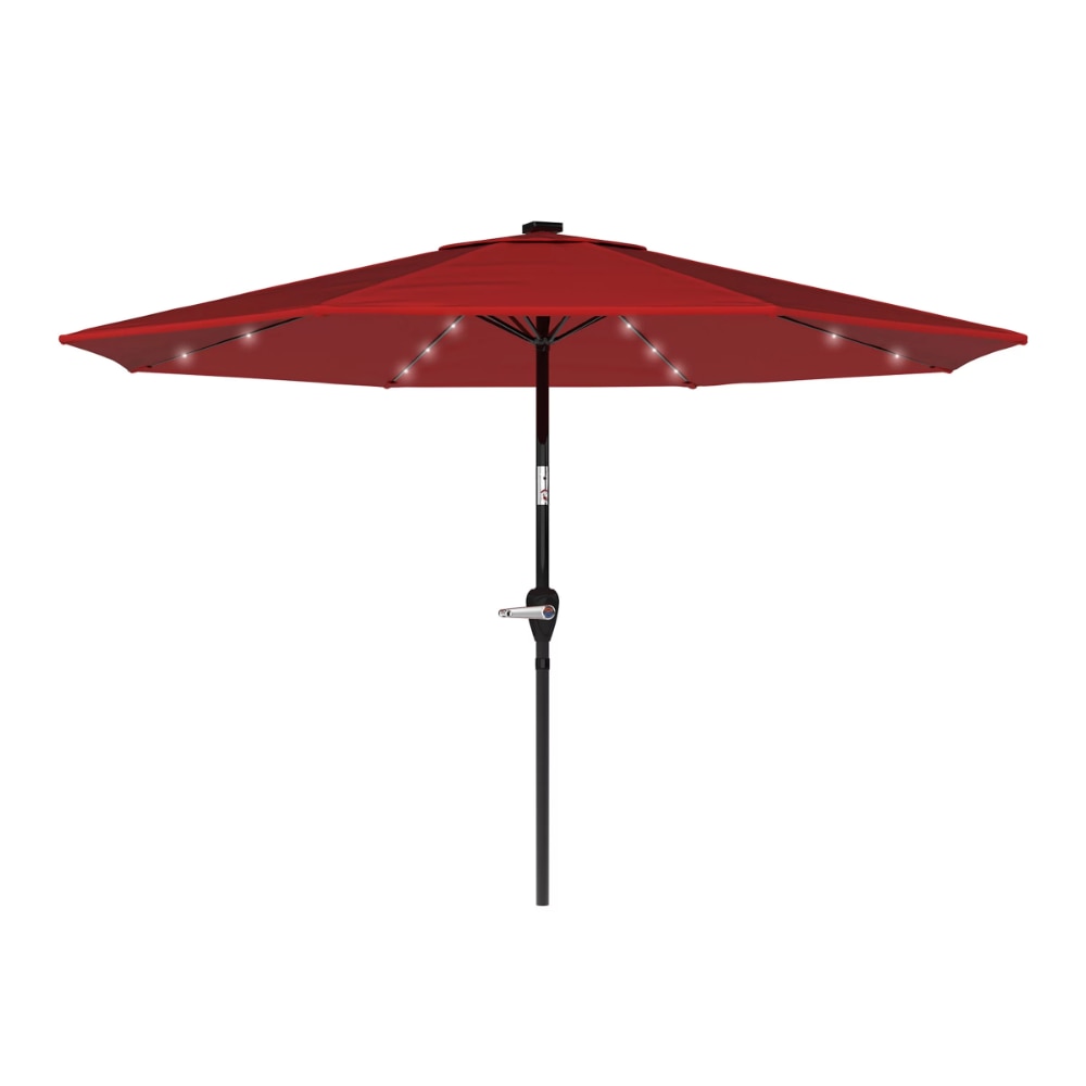 75% Polyester,10 Foot Patio Umbrella with Solar LED Light， - atozdepot23
