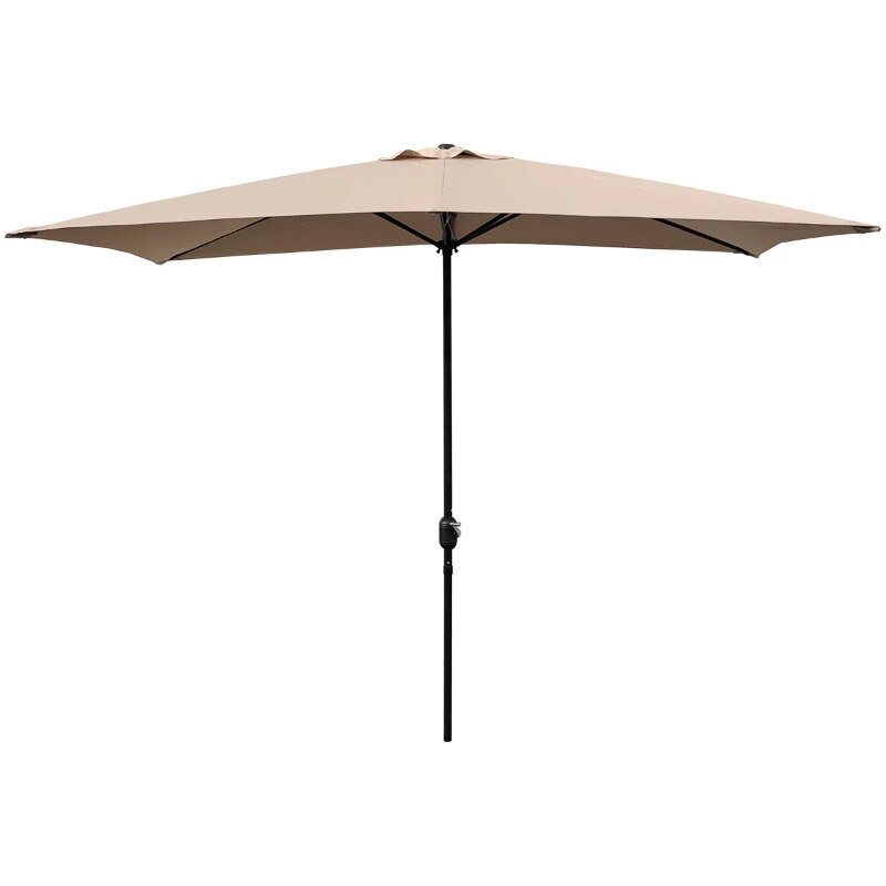 Abble 10X6.5FT Crank Rectangular Patio Umbrella - atozdepot23