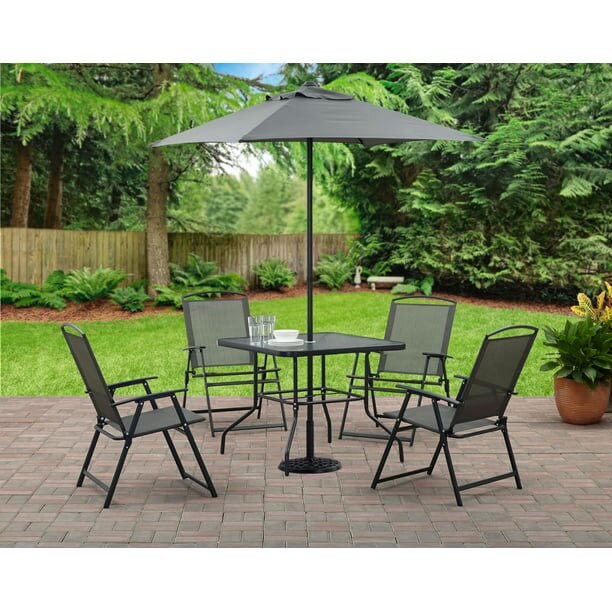 Mainstays Albany Lane 6 Piece Outdoor Patio Dining Set - atozdepot23
